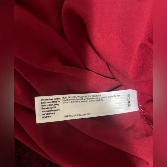 NWT $148 Eileen Fisher Deep Claret Tencel Lyocell Crew Neck Tunic Top Small - Picture 7 of 8